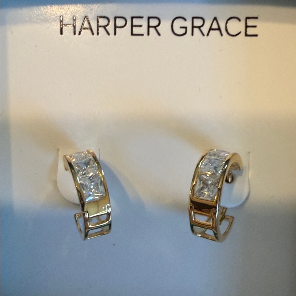 Harper Grace Gold and Silver Earrings - Picture 2 of 9